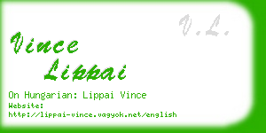 vince lippai business card